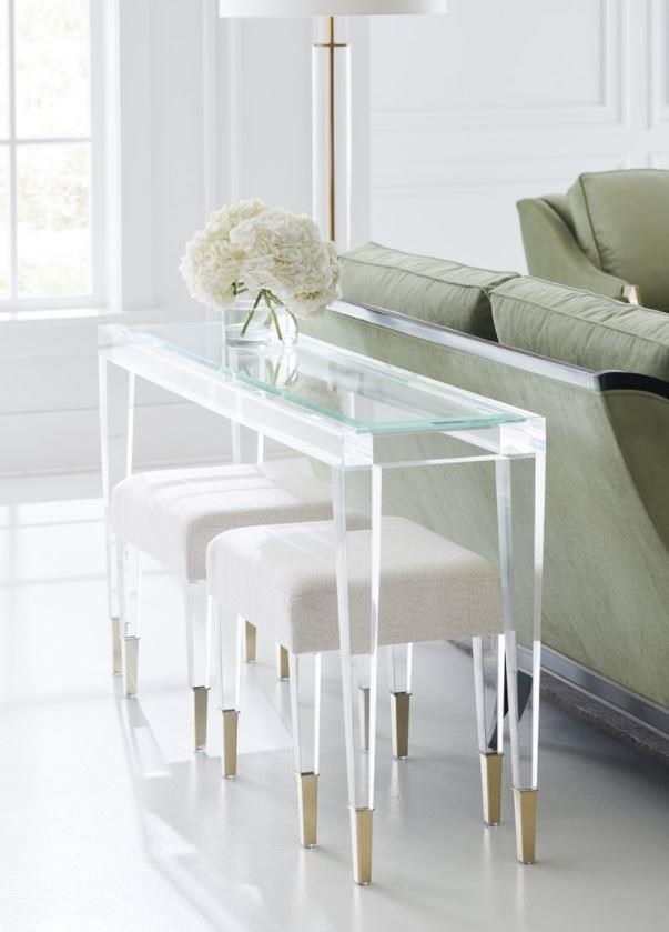 Acrylic sofa deals table